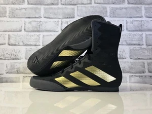 Men's Boxing Shoes Adidas Box Hog 4 Boxing Boots Black GZ6116 Size 7 - Picture 1 of 6