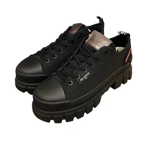 Palladium Revolt Lo TX Women’s Platform Sneakers Black Size 9 | Chunky Lug Sole - Picture 1 of 7