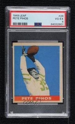 1949 Leaf Pete Pihos #28 PSA 4 HOF - Image 1 of 2