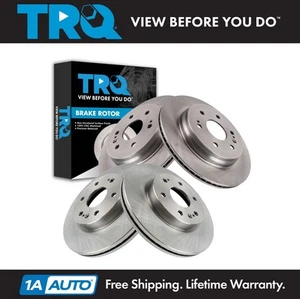 TRQ Front & Rear Brake Rotors Set Fits Cadillac Chevrolet GMC - Picture 1 of 10