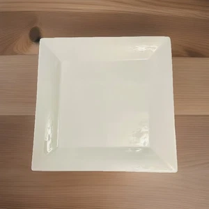 Crate & Barrel Platter Square 14 Inch Plate White Excellent Condition - Picture 1 of 2