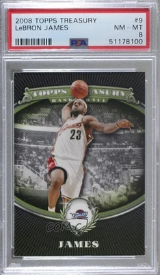 2008-09 Topps Treasury LeBron James #9 PSA 8 - Image 1 of 2