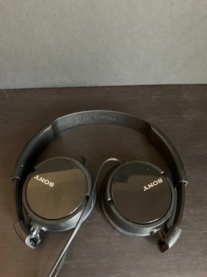 Sony MDR-ZX110 Wired On-Ear Stereo Headphones 3.5mm, Black MDRZX110/BLK - Image 1 of 3