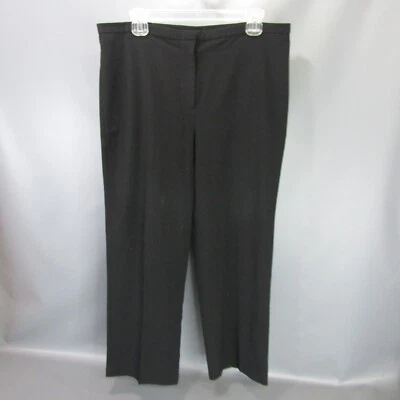 Chico's Black Wide Leg Pants Women's Size S 8 Small Stretch Chico 1 Short 34x28 - Image 1 of 4