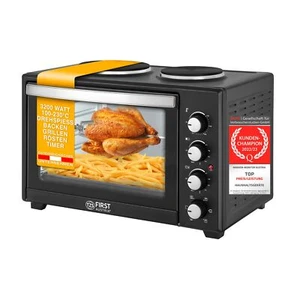Minibackofen 2in1 mit Kochplatte 45L Umluft Mini Ofen Toastofen Pizzaofen - Bild 1 von 7