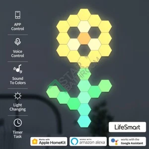 Smart LED Apple homekit Light 26 Panel Decor Voice App Control Gift - Picture 1 of 9