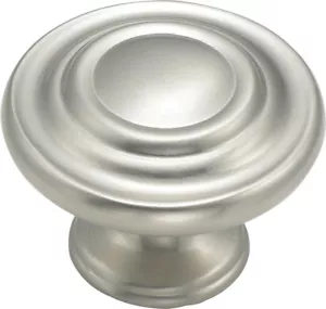 Satin Nickel Schrank Hardware Kreise runder Knopf 1-1/4" Modern Basic - Bild 1 von 1