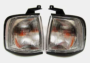 CLEAR FRONT CORNER INDICATORS LIGHTS FOR FORD RANGER COURIER UTE PICKUP 98 99 - Picture 1 of 4