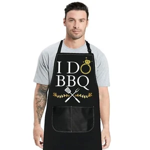Wedding Aprons for Party I Do BBQ Apron Bridal Shower & Wedding Gift Idea - Picture 1 of 7