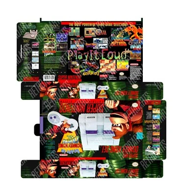 Super NES Donkey Kong Set Box  - Photoshop Art To Print - Image 1 of 4