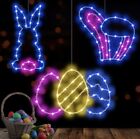 Easter Light Decorations 8 Light Modes 3 Pack Blue Pink  Remote with Timer 