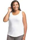 Just My Size Shirttail Women Tank Top 100% Cotton Jersey Lightweight 1X-5X OJ207