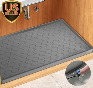 Waterproof under Sink Mat 34" X 22" Cabinet Liner for Kitchen and Bathroom, S... - Picture 1 of 1