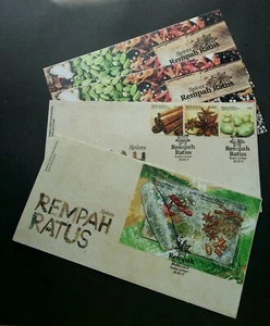 Spices Of Malaysia 2011 Planta Flor Chilli Jengibre Comida (par FDC) - Imagen 1 de 3