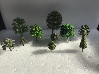 10 Trees For N Scale Model Railway Train Set  Mix Of Types & Sizes TRM2 - Image 1 of 4
