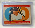 1960 Topps Mickey Mantle All Star #563 New York Yankees Not graded, est. grade 3