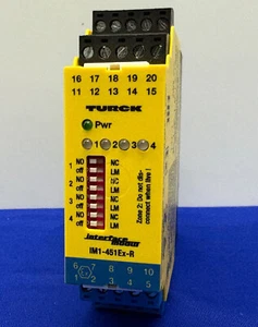 TURCK IM1-451Ex-R ISOLATING SWITCHING AMPLIFIER 4-CH LED INDICATOR - Picture 1 of 7