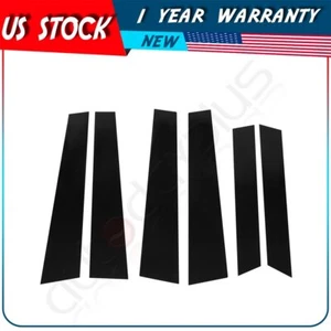 Kit para postes de pilar Honda CRV 2007-2011 juego de 6 piezas molduras de puerta cubierta de piano negro - Imagen 1 de 13