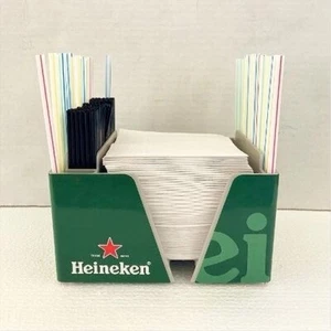 NEW Heineken Bar Napkin & Straw Holder - Picture 1 of 4