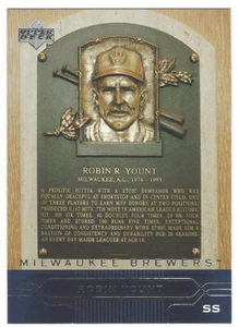 Robin Yount 2005 Upper Deck Hall of Fame Plaques Card# 25 - Picture 1 of 4