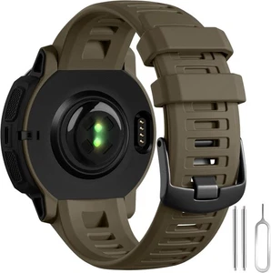 Compatible con correas de reloj Garmin Instinct 22 mm correa de silicona suave deportiva Wr... - Imagen 1 de 4