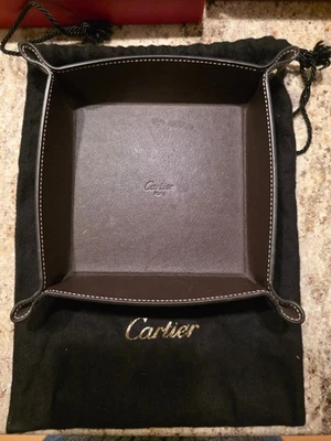 @@ Bandeja de cuero Cartier unisex marrón @@ Foto 1 de 4
