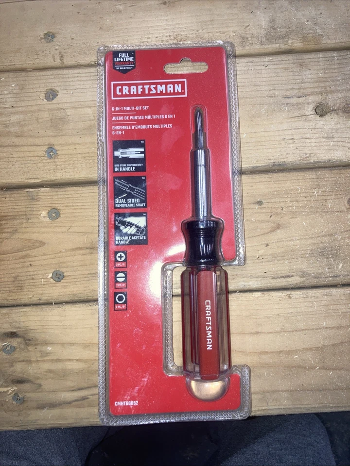 Juego de destornilladores multi-bit 6 en 1 mango de acetato CMHT66052 Foto 1 de 1