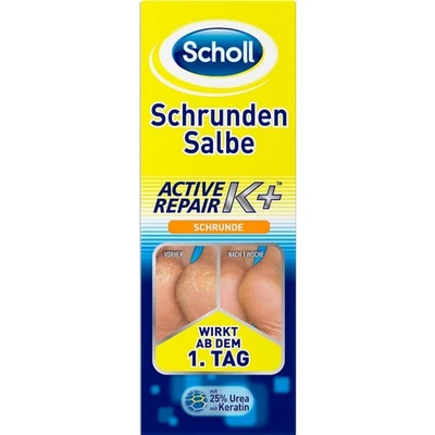 Scholl Schrundensalbe Active Repair K+ gegen Hautschäden an rauen, trockenen ...