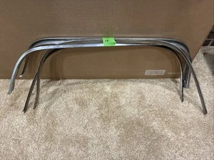 1963 Oldsmobile Cutlass F85 Set Of 4 Wheel Arch Mouldings 2dr. Stainless Steel. - Picture 1 of 2