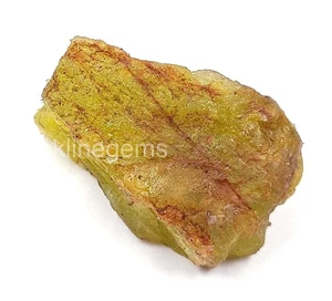 Dyed 119.25 Ct Lemon Topaz EGL Certified Uncut Rough Loose Gemstone 5ARP - Imagen 1 de 4