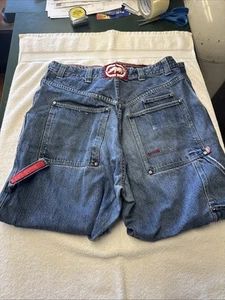 Ecko Unltd Jeans Men's Dar Straight Leg Relaxed Fit 36 X 30 Vintage Y2K Rhino - Picture 1 of 17