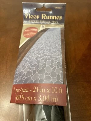 2ft x 10ft Medieval Harry Potter Stone Backdrop Party Cosplay Floor Runner - Image 1 of 4