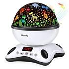 Baby Night Light Projector, Night Light Kids With Remote And Timer, Blach White