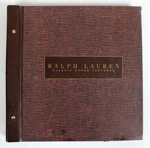 RALPH LAUREN Classic Paper Textures - Wall Paper Sample Album/Book - L@@K!!!! - Picture 1 of 4