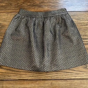 RED Saks Fifth Ave Black Gold Party Skirt Short Women’s Size M - Picture 1 of 9