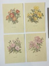 Set of 4 VTG Better Homes & Gardens Old Fashioned Roses Lithograph Art Prints