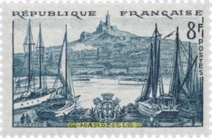 EBS France 1955 - Tourism - Old Port, Marseilles - YT 1037 - MNH** - Bild 1 von 1