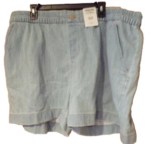 LEVI Pull On Women's DENIM shorts~Women's Size 3X~NEW w/tags - Picture 1 of 2