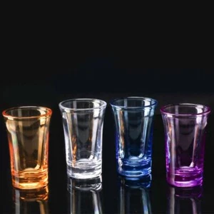 10pcs Unbreakable Shot Glass 35ml Liquor Glass Durable Vodka Cup KTV - Picture 1 of 14