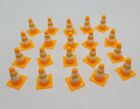 Rc Scale 1/10 Orange & White Rc Traffic Cones Set 1.5" Crawler Course Set Of 20