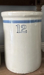 Stunning Vintage Americana 12 Gallon Stoneware Crock - Picture 1 of 11