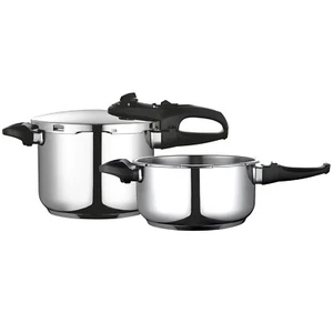 Schnellkochtopf Induktion 6 + 4 L, Superschnell, Edelstahl 18/10, 2 Druckstufen - Bild 1 von 10