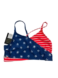 Girls' American Flag Red White Blue Bikini Bralette Top - art class XL (14/16) - Picture 1 of 3