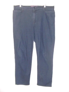 Gloria Vanderbilt Amanda Trouser Size 18 Missy Dark Blue Jeans - Picture 1 of 3