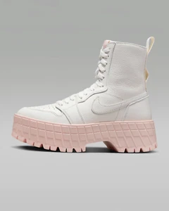 Nike Air Jordan 1 'Brooklyn' Sail/Pink Boots Women's Size 6.5 (FJ5737-116) - Picture 1 of 7