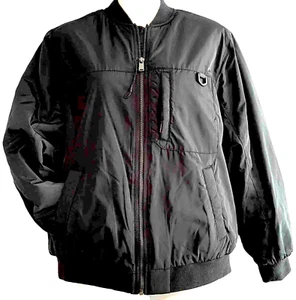 Zara Bomber Jacket Kids Boys Girls Size 11 12 Black Unisex Full Zip Coat New - Picture 1 of 9