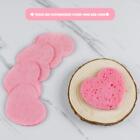 10Pcs Heart Shaped Wood Pulp Cotton Face Wash Cleansing Sponge Soft Cosmetic