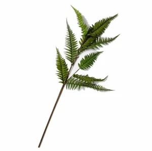 Case of 4 46" Artificial Fern Leaf Leaves Stem Green Threshold Brand Polyester - Picture 1 of 4
