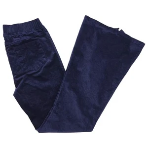 Umgee Pants Womens Large Navy Blue Flare Elastic Waist Pull On - Picture 1 of 13