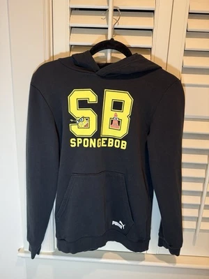 Puma Bob Esponja Pantalones Cuadrados Sudadera con Capucha Negra Súper Genial Juvenil S/M Foto 1 de 4